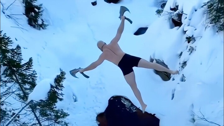 Extreme sports cliff diving—experience the thrill of a leap between life and death!