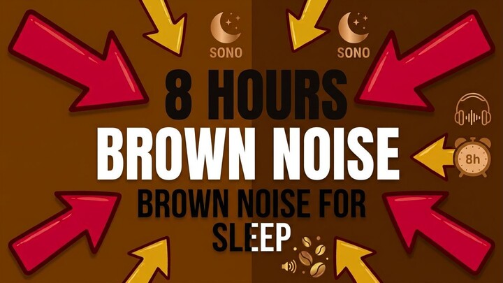 8 Hours Pure Brown Noise for Deep Sleep & ADHD Focus | 8小时深度睡眠棕噪音 (纯黑屏)