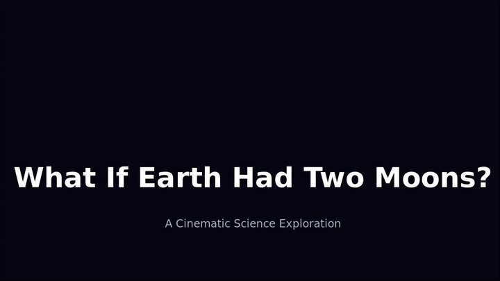 🌎 WHAT IF EARTH HAD TWO MOONS? 🌕🌕