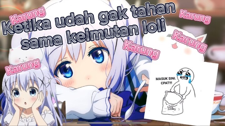 Aku gak tahan sama keimutan loli “karung mana karung”  🥹😣😖