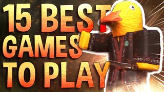 Top 15 Best Roblox Games to play with friends