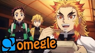 This Omegle stream ends when Rengoku finishes his Bento Box Mukhbang