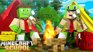 Minecraft School - OUR FIRST CAMPING TRIP!