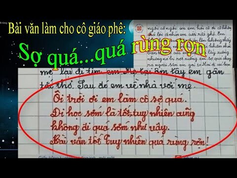 Bài văn tả kỉ niệm khiến cô giáo hốt hoảng vì sợ