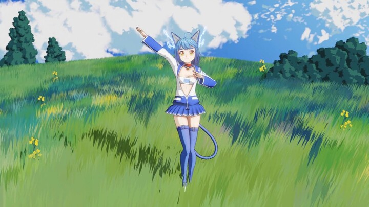 [3D Rendering 2] Self-taught Blender for three months to make KanR Yamiao dance