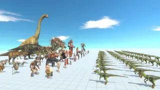 Deinonychus Swarm vs All Factions - Animal Revolt Battle Simulator