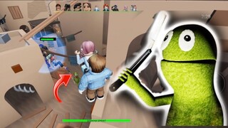 AHHHH !!! HARUS BERSEMBUNYI DARI KEJARAN SI KODOK JAHAT - GAMEPLAY FROGGE ROBLOX INDONESIA #roblox