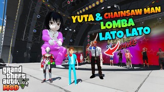 YUTA CHAINSAW MAN DAN ULTRAMAN X LOMBA LATO LATO - GTA 5 BOBOIBOY