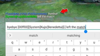 "LEFT THE MATCH" TYPE PRANK! (UMIYAK SI VEXANA HAHAHAHA)
