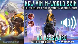 New Yin M-World Skin Script No Password | Full Sound & Full Effects | Mobile Legends