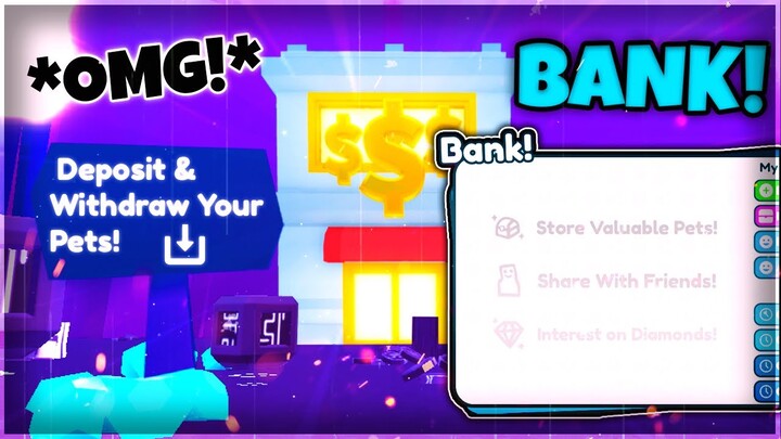 WOW! 🥳💰THE HUGE *BANK* UPDATE TO EARN INTEREST IN PET SIMULATOR X!