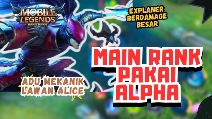 ALPHA MAIN RENK LAWAN ALICE😱💥