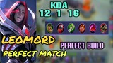 Non Stop Leomord! Kda 12 1 16 The perfect Leomord Match you have ever seen