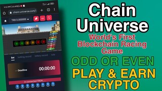 Chain Universe | World's First Blockchain Racing Game | Play & Earn TRX & BNB