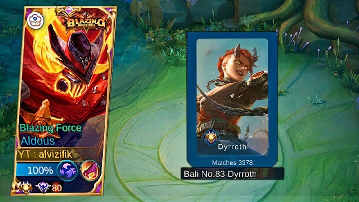 ALDOUS PLAYING WITH DYRROTH 3K MATCH TOP GLOBAL BALI INDONESIA🔥