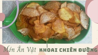 Món ăn vặt | Cách Làm Khoai Chiên Đường đơn giản, giòn tan#BếpBibo