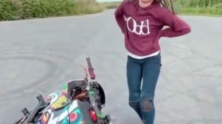 How to right a motorcycle that has fallen over