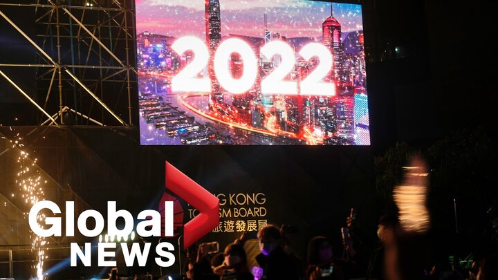 New Year's 2022: Hong Kong skyline lights up with fireworks as orchestra performs
