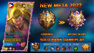 #3 OMG! SOLO RANK ROGER | REACH MYTHIC REAL QUICK! | ROGER BUILD TO RANK UP FASTER! | MLBB