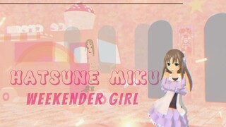 LOLI IMUT JOGET LAGU HATSUNE MIKU - WEEKENDER GIRL | MMD COVER #KreasiLaguDanTariWibu