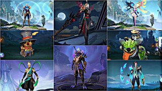 8 New Skins Lesley Falcon Mistress, Gusion Soul Revelation, Lunox Dawn Revelation, Hayabusa Shura