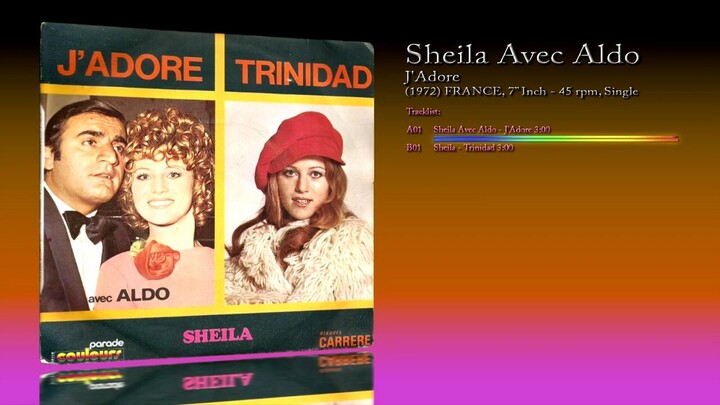 Sheila Avec Aldo (1972) J'Adore [7' Inch - 45 RPM - Single]