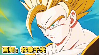 【龙珠画师】林委干夫画的超2悟空是真的帅，可惜只画了一集