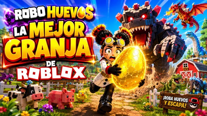 🔥 ¡ROBO EL HUEVO MÁS RARO Y CREO LA MEJOR GRANJA DE ROBLOX! | NENEZIZ