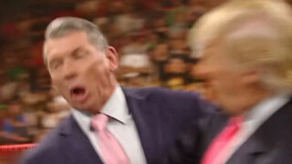 Video pemukulan Trump di WWE, menampar orang dan menjatuhkan mereka ke tanah