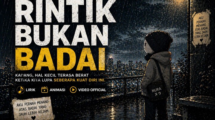 Nurhadi Light – Rintik Bukan Badai (Official Music Video, Lirik & Animasi)