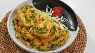 Cách làm ĐẬU PHỤ TẨM HÀNH (Tàu hũ tẩm hành hoa) đơn giản mà vô cùng thơm ngon | CƠM NHÀ