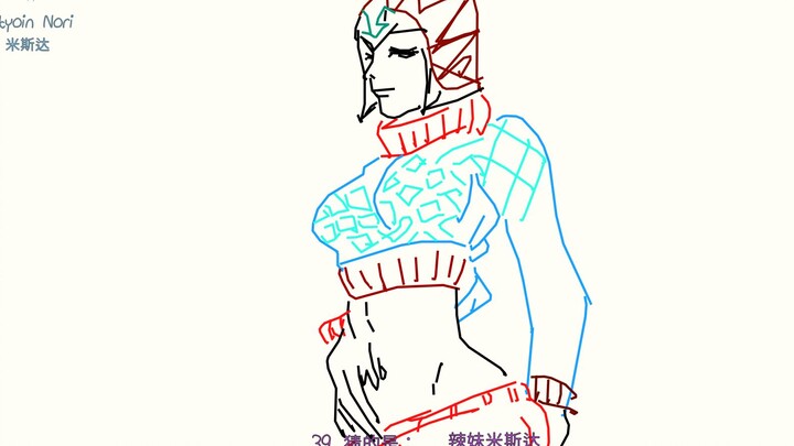 【JOJO, you draw and I guess】The hot girl is me, Mista!