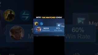 😱 I MET 16K MATCHES CHOU #mobilelegends #mlbb #choou #shorts