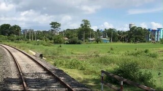 Rail line in the village