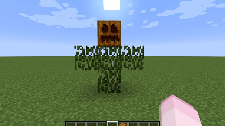 [Game]Iron Golem Turned into Grass Golem|"Minecraft"