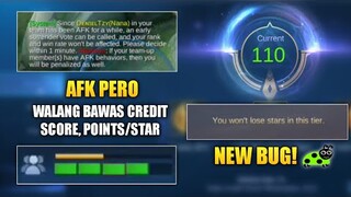 NEW BUG - INVALID GAME WITHOUT LOSING POINTS, STAR, CREDIT SCORE (MUST WATCH) - MOBILE LEGENDS