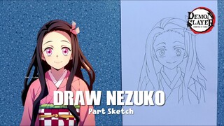 Menggambar Nezuko✍️ anak kecil imut yang punya kekuatan rahasia