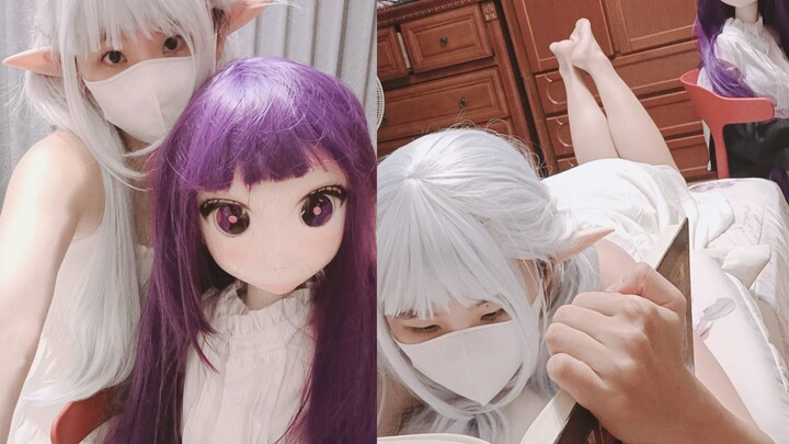 4th sister cosplays Fulilian, with the dual-channel life-size Fren