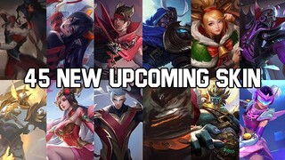 45 NEW SKIN UPCOMING MOBILE LEGENDS (Full Squad Blazing) - Mobile Legends Bang Bang