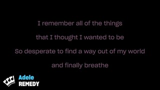 Adele - Remedy (Karaoke Version)