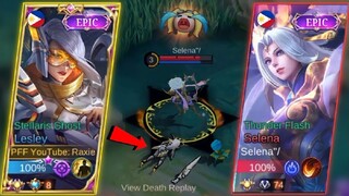 RAXIE VS ANNOYING SELENA (TOP GLOBAL LESLEY VS TOP GLOBAL TP/EMOTE GODS SELENA) [INTENSE MATCH] MLBB