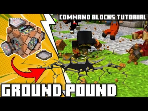 Minecraft Bedrock Ground Pound Power | Command Blocks Tutorial