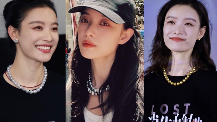 How can everyday folks style pearls with a trendy vibe? Just copy Ni Ni’s look!!!