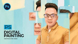 Digital painting in photoshop- vẽ chân dung kỹ thuật số | BonART