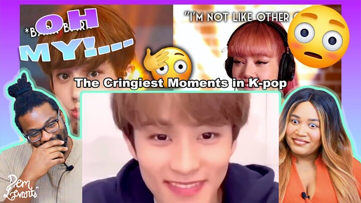 The Cringiest Moments in K-pop| Try Not To Cringe| REACTION