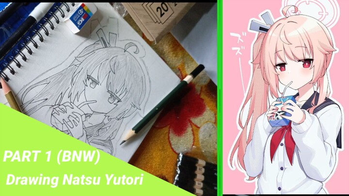 drawing loli natsu dari blue archive😋PART 1 [BNW]