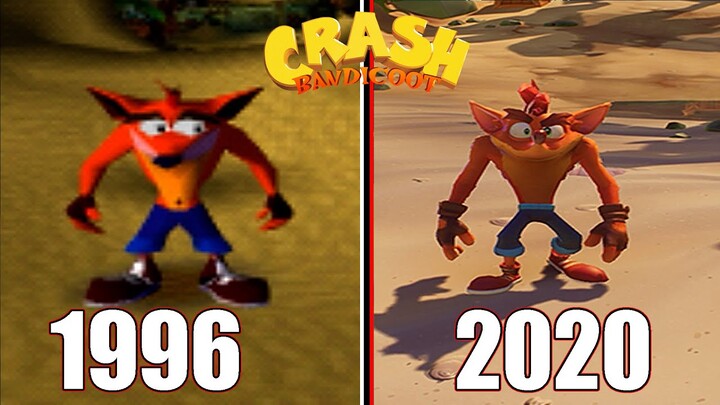 Crash Bandicoot Games Evolution (1996 - 2020)
