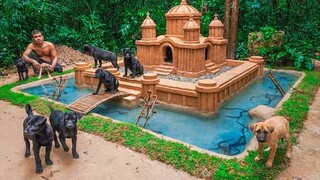 Bangun gubuk untuk anjing yang diselamatkan, dan kolam belut!
