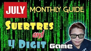 SWERTRES And 4 DIGIT LOTTERY NUMBERS JULY 11-31 2019 MONTHLY GUIDE