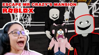 Escape Mr Crazy's Mansion Obby in Roblox - Mr Crazy has a CREEPY SMILE...